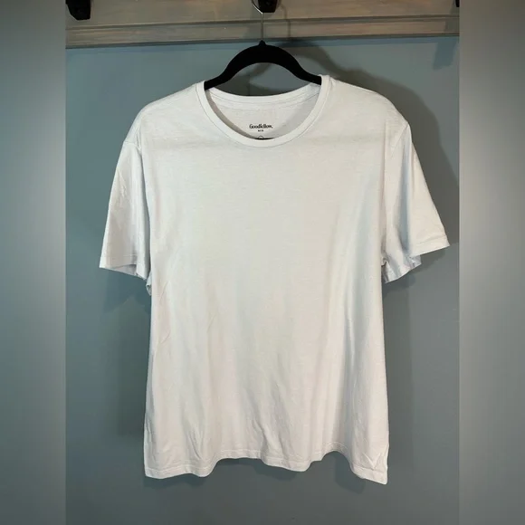 Goodfellow Lyndale Crewneck Short Sleeve Tee in Light Blue - Picture 1 of 7